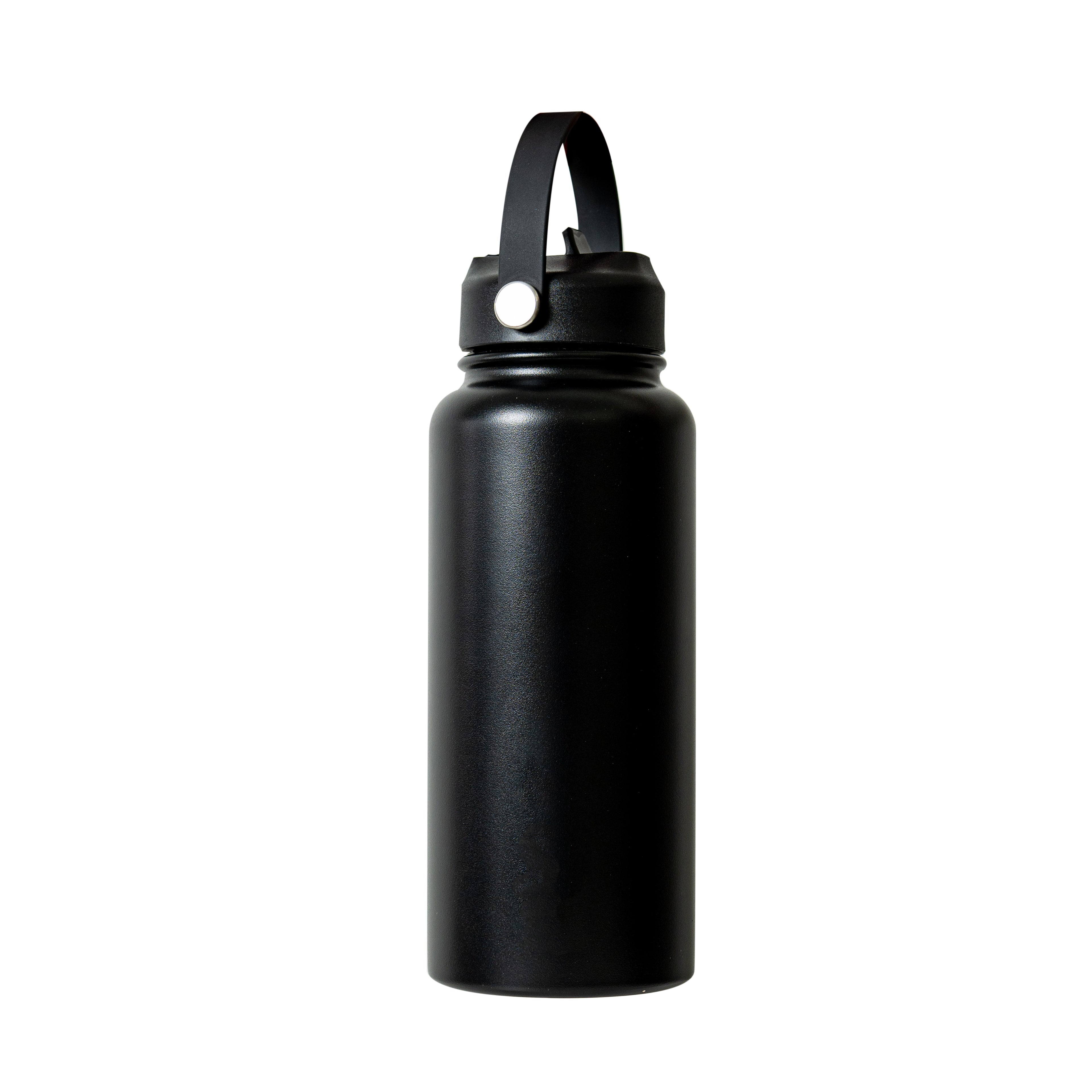 Sleek 1L Stainless Steel Bottle - Black