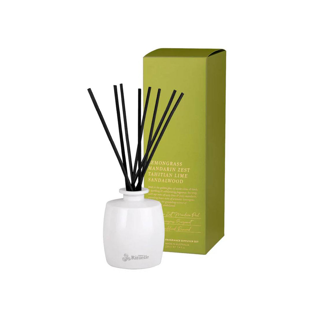 Diffuser Set - Lemongrass, Mandarin Zest, Tahitian Lime