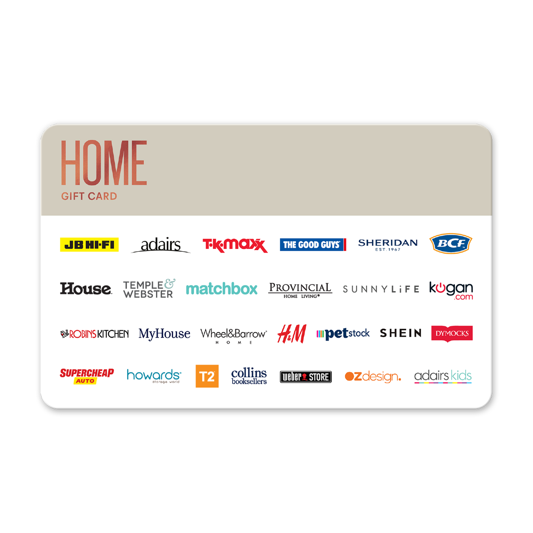 $50  Home Gift Card (Digital e-gift Card) Maximum two cards per order
